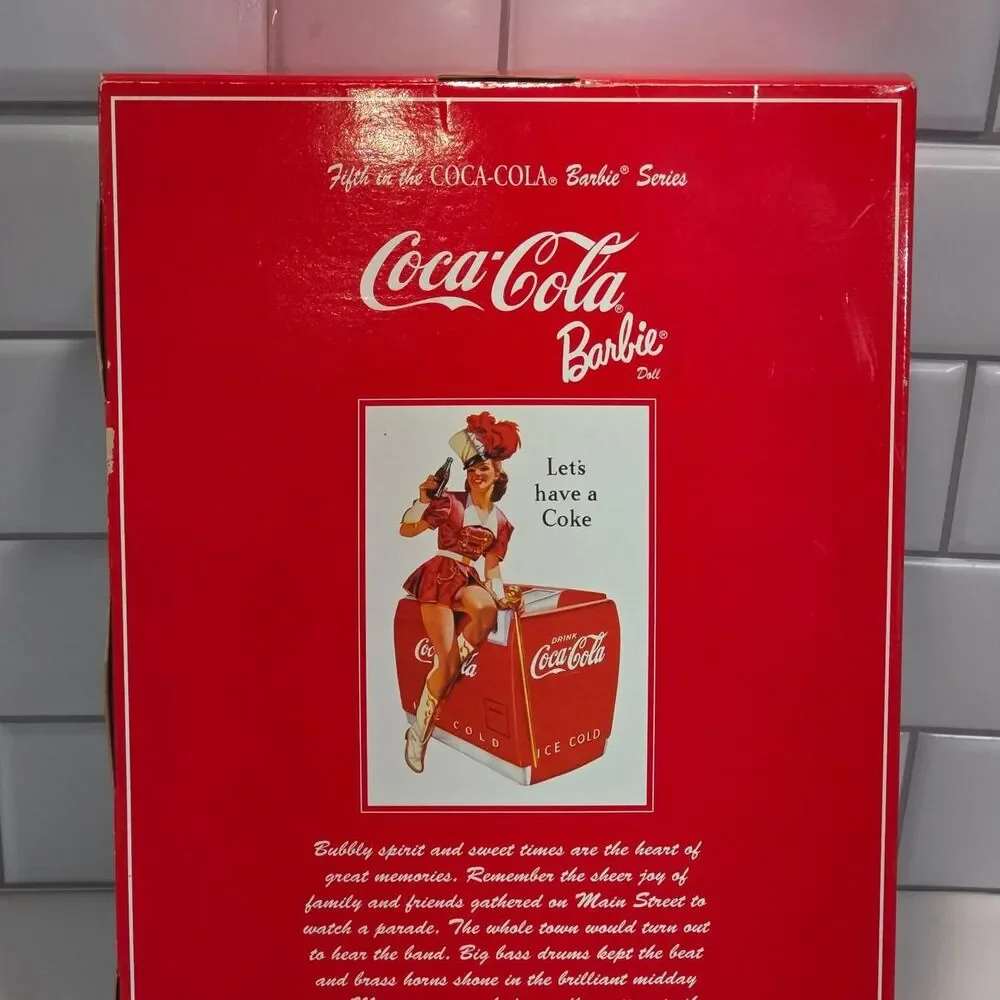 NEW COCA-COLA MAJORETTE BARBIE DOLL COLLECTOR EDITION 2001 MATTEL #53974